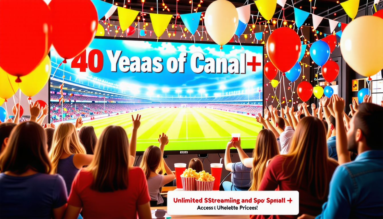 découvrez l'offre exceptionnelle de canal+ pour célébrer ses 40 ans : profitez d'un accès illimité au streaming et au sport à un prix imbattable ! ne manquez pas cette occasion unique de vivre vos passions en direct et en toute liberté !