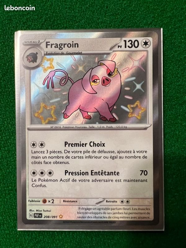 découvrez notre sélection exclusive de cartes pokémon rares. que vous soyez un collectionneur passionné ou à la recherche d'une pièce unique pour compléter votre collection, explorez une variété de cartes recherchées qui feront briller vos échanges et captiverez les fans de tous âges.