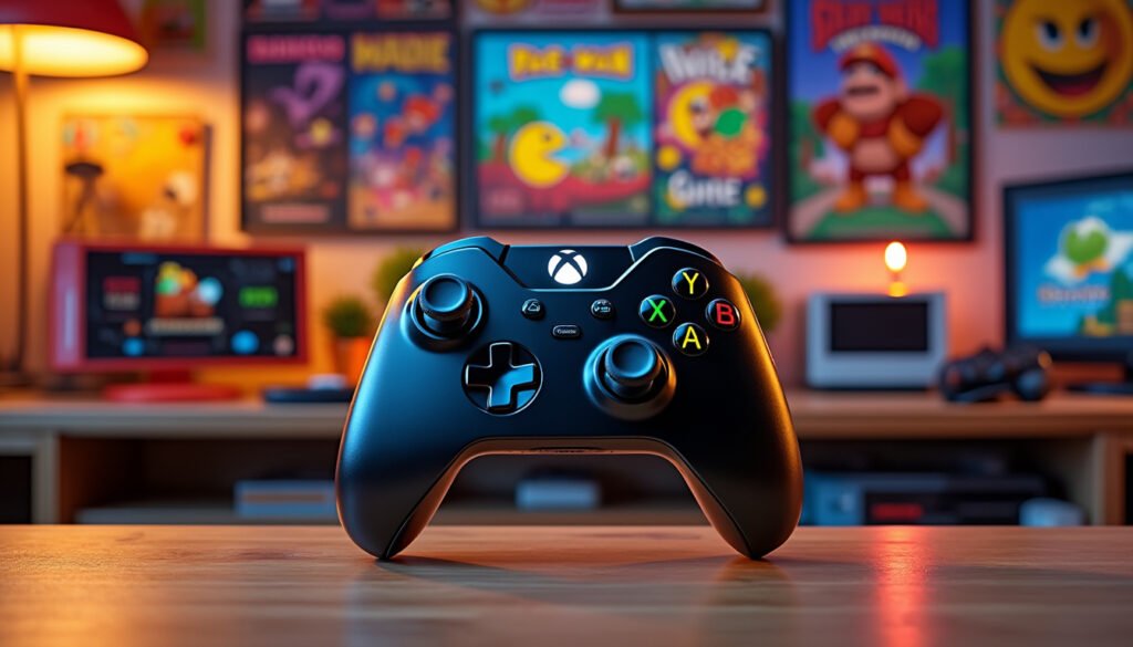 découvrez la nouvelle manette xbox, un accessoire incontournable pour les fans de rétro-gaming. avec son design classique et ses fonctionnalités modernes, elle allie nostalgie et performance pour revivre vos jeux préférés comme jamais auparavant.