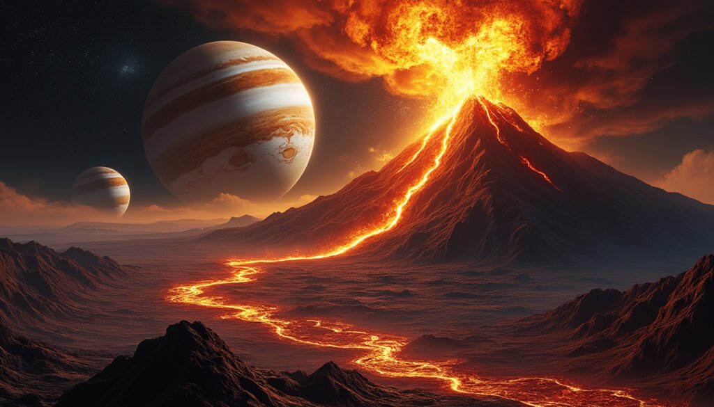 découvrez la récente découverte de la nasa d'un immense volcan sur l'une des lunes de jupiter, révélant des secrets fascinants sur la géologie de ce monde mystique et les dynamiques de notre système solaire.