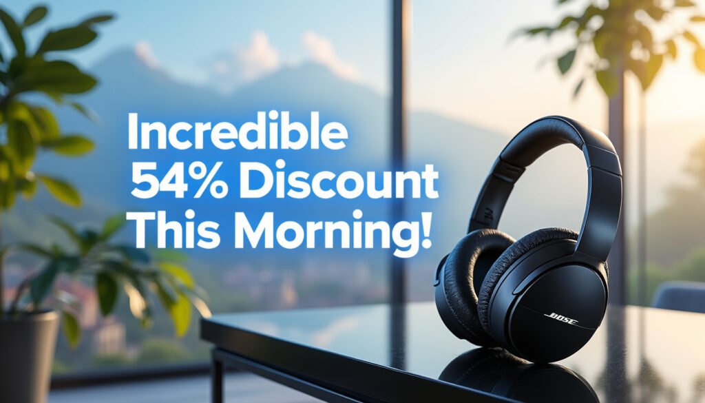 profitez d'une offre exceptionnelle ce matin avec une réduction de 54 % sur le casque bose quietcomfort sc. ne manquez pas cette occasion de vivre une expérience audio haut de gamme à un prix irrésistible !