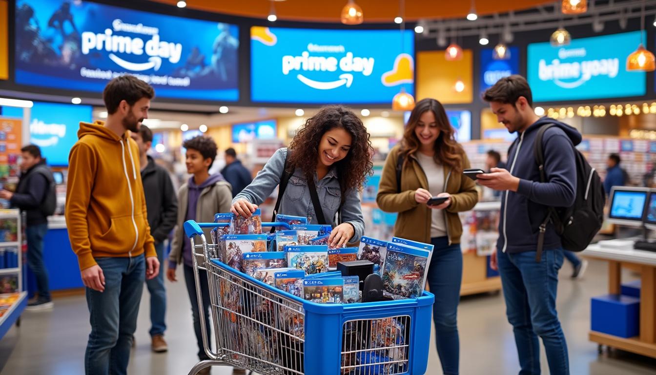 découvrez les meilleures offres de prime day sur les jeux vidéo ! profitez de réductions exceptionnelles sur vos titres préférés, consoles et accessoires. ne manquez pas cette occasion unique de remplir votre bibliothèque de jeux à prix mini !