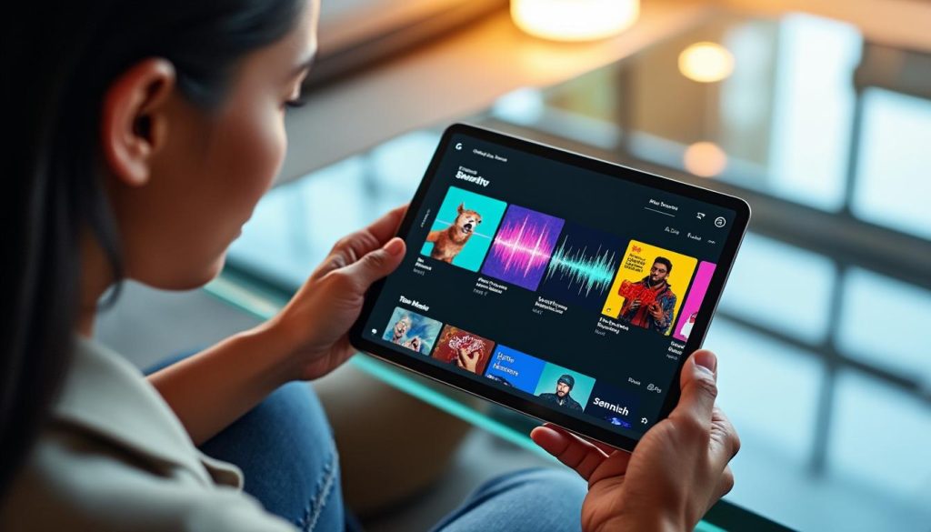 découvrez la nouvelle version de l'application spotify pour tablette, entièrement repensée pour une expérience utilisateur améliorée et des fonctionnalités innovantes.