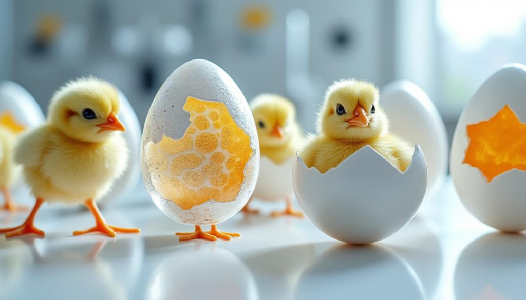 découvrez une avancée biotechnologique révolutionnaire où des œufs imprimés en 3d donnent naissance à des poussins en pleine santé, transformant l'élevage aviaire.