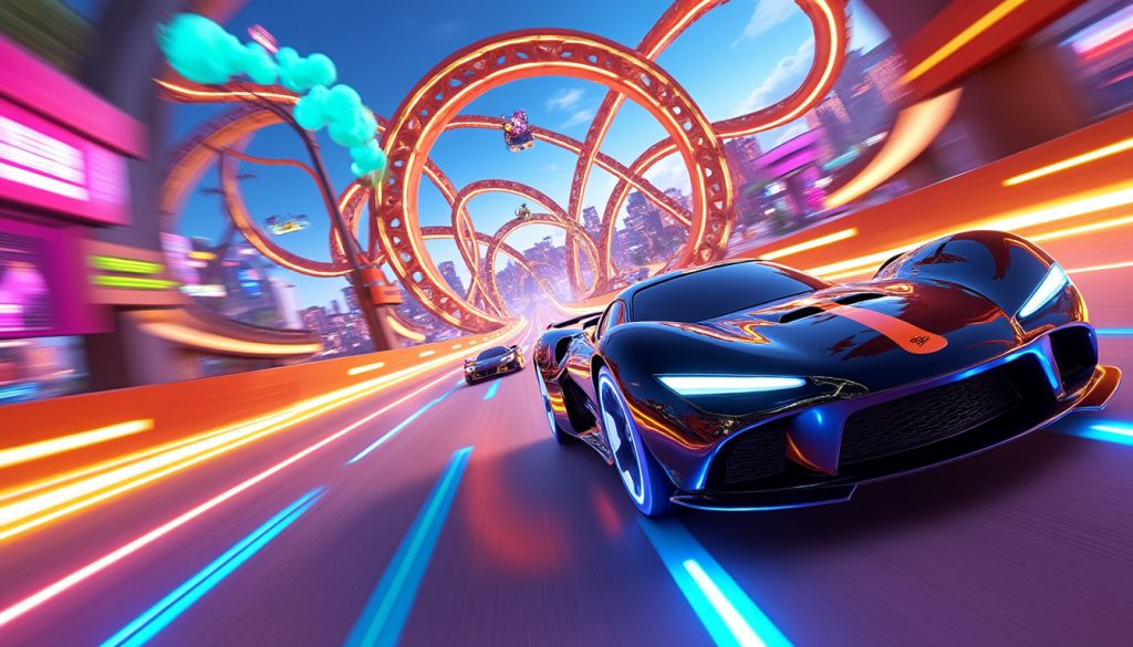 découvrez hot wheels infinite rush, le nouveau jeu vidéo annoncé lors du summer game fest, disponible prochainement sur switch 2 et ps5 pour des courses palpitantes et une expérience immersive.